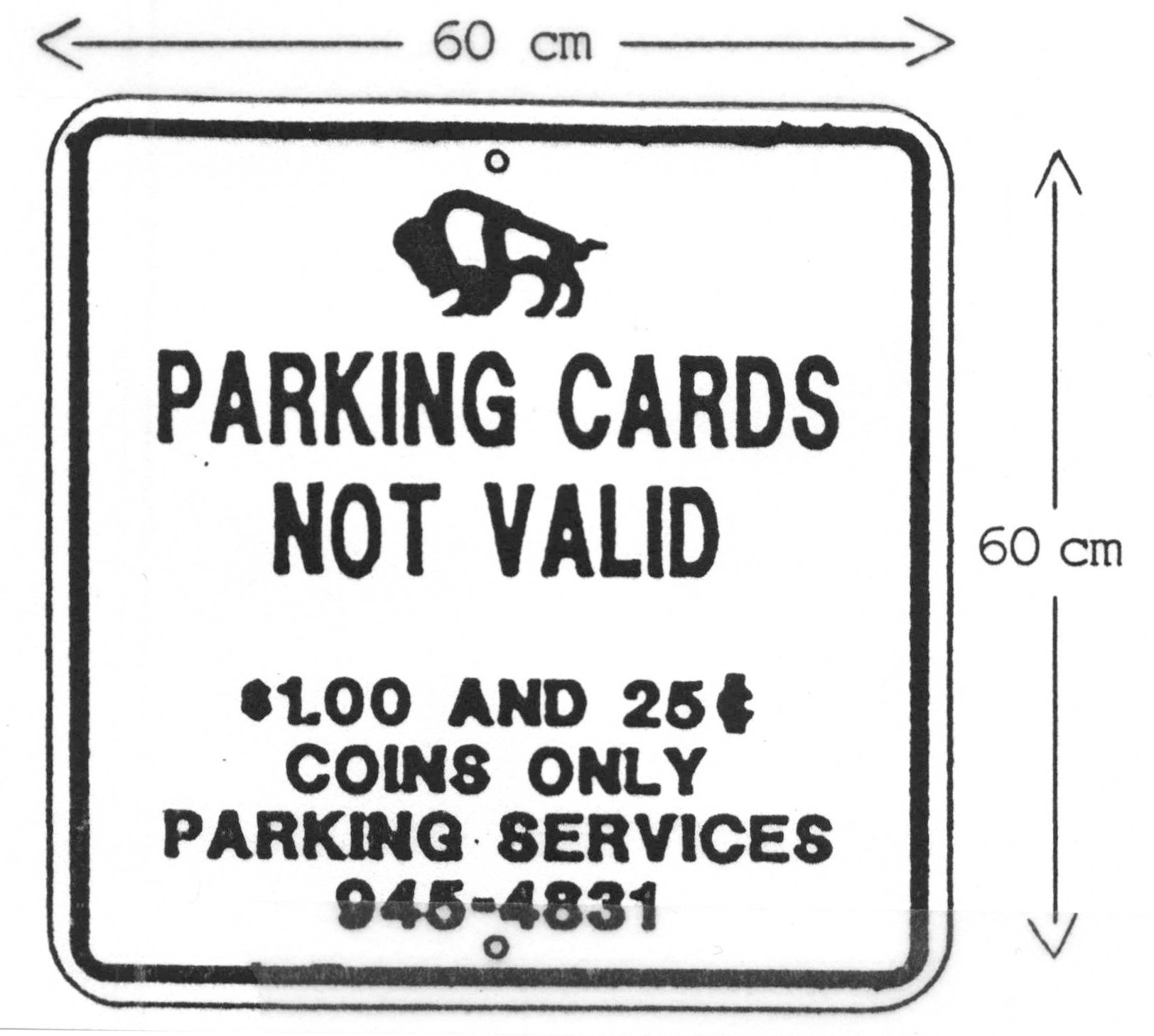 Sign: Parking meter