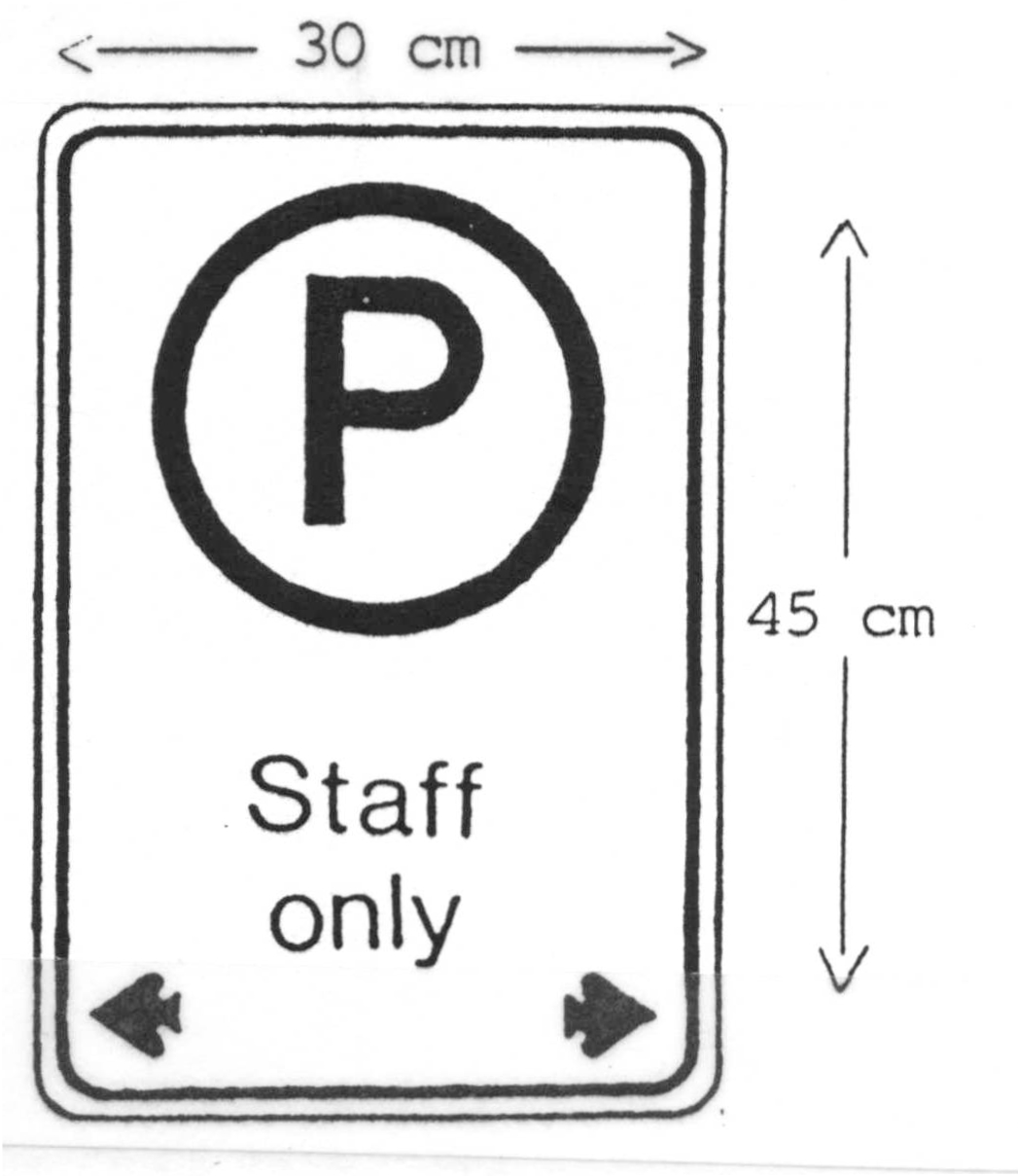 Sign: Staff Only