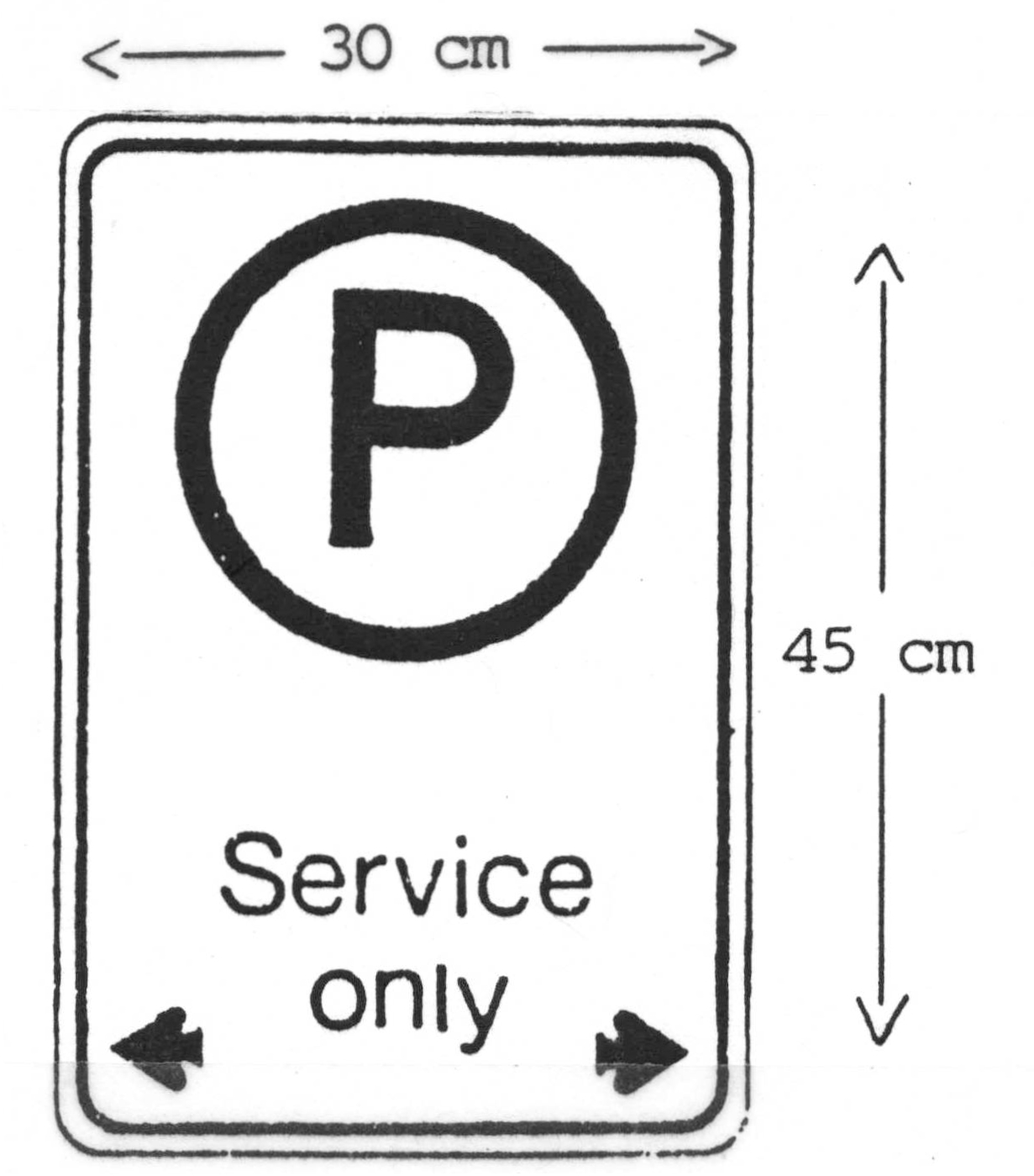 Sign: Service Only