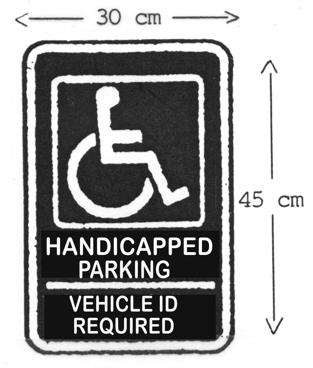 Sign: Handicapped Parking