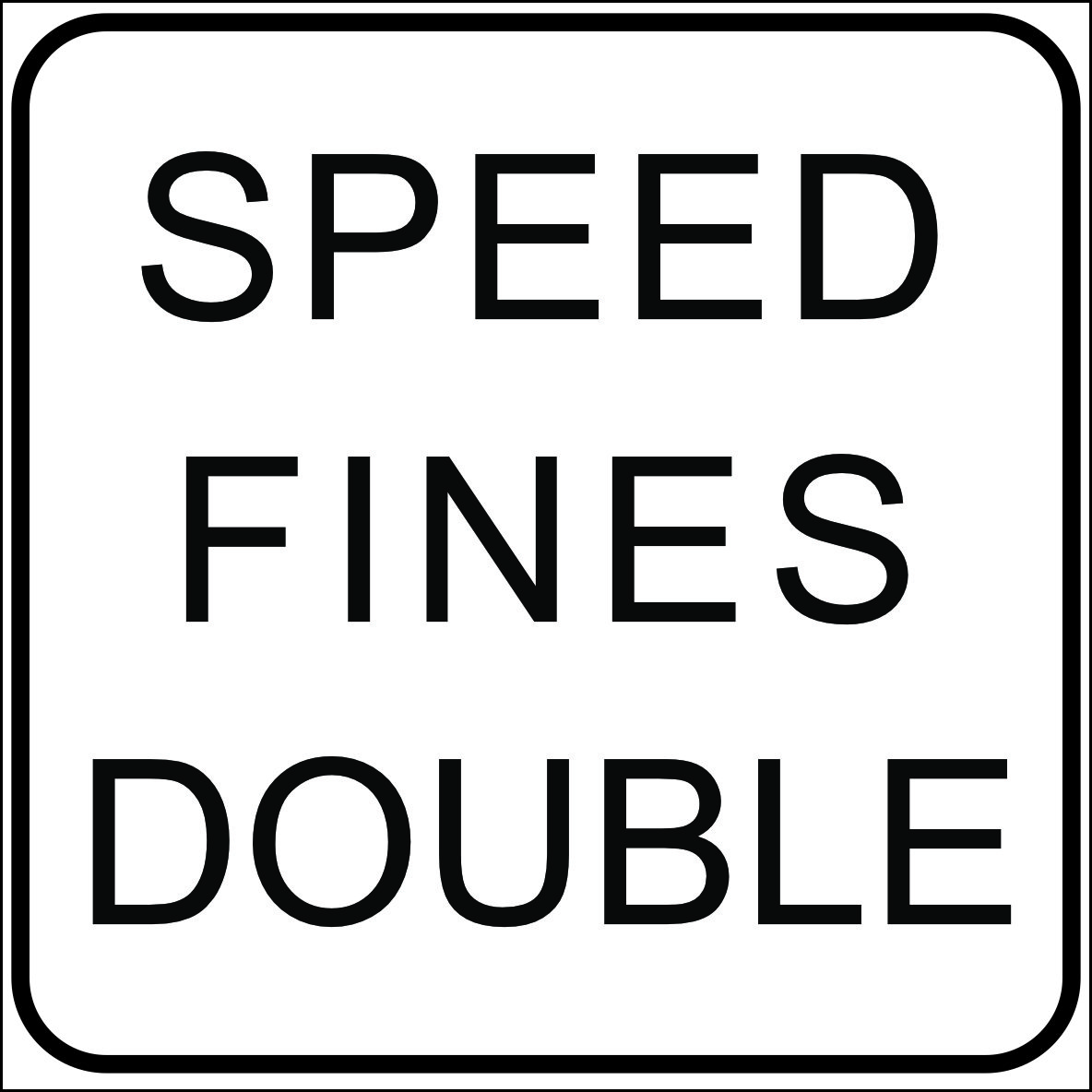 Speed fines double