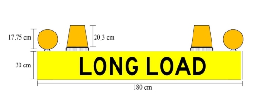 long load sign (with lights)