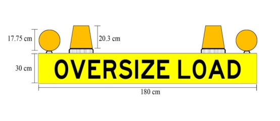 oversize load sign (with lights)